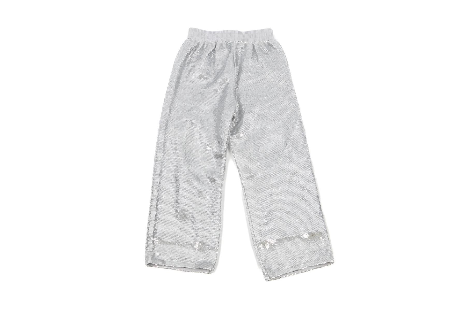 MONNALISA SILVER KIDS GIRLS PANTS 7 YEARS