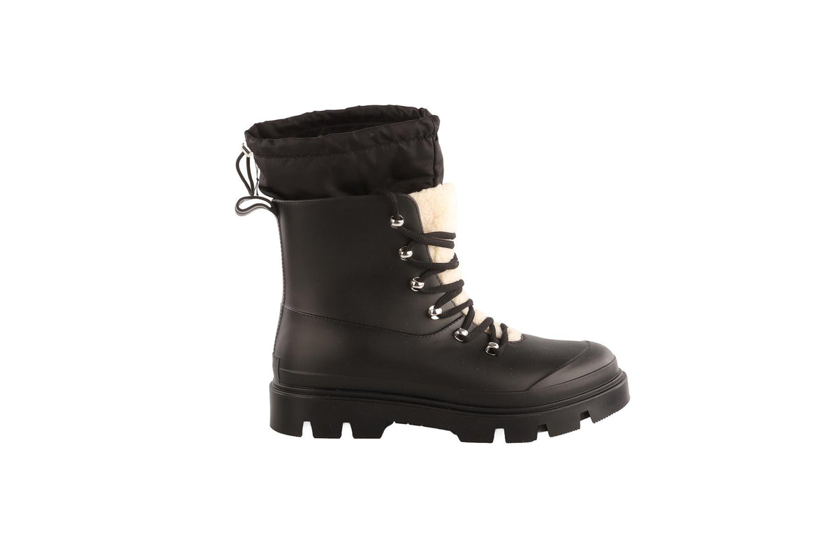 MARC FISHER BLACK RUBBER BOOTS EU 39 UK 6 US 9