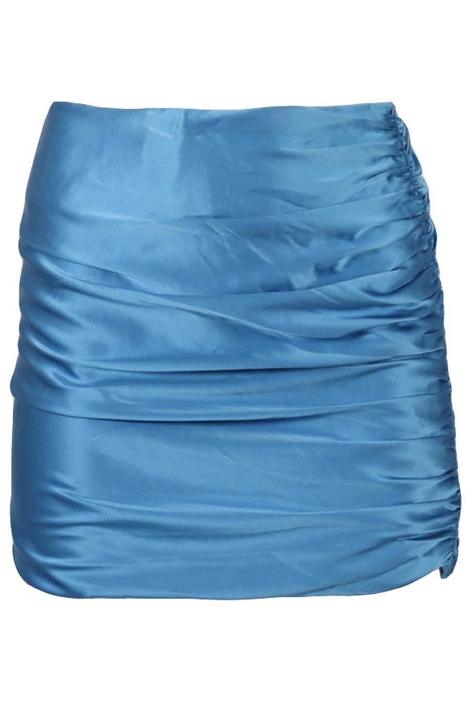 THE SEI RUCHED SILK MINI SKIRT US 4 UK 8