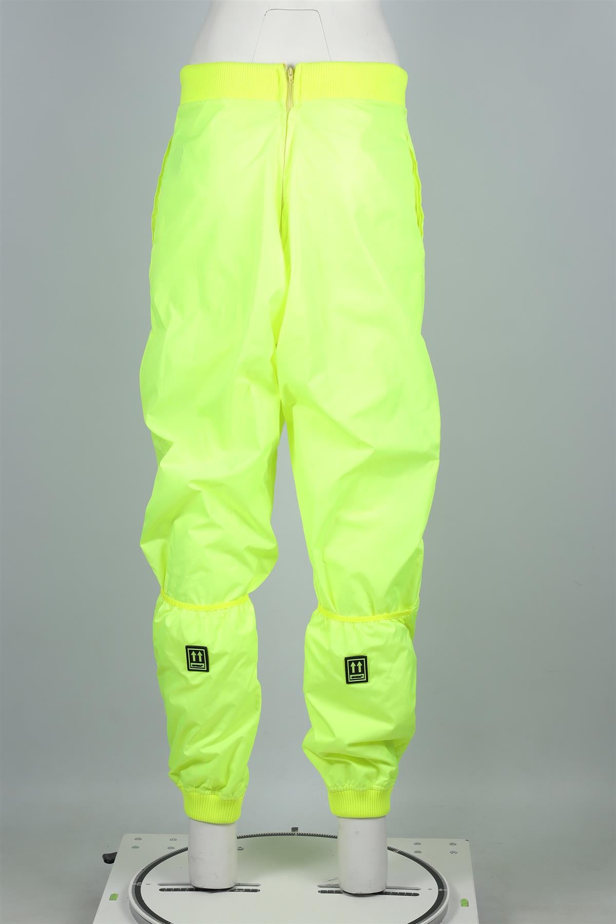 OFF-WHITE GREEN SHELL TAPERED PANTS IT 46 UK 14