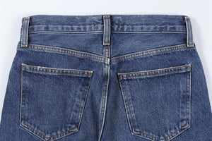 AGOLDE NAVY HIGH RISE WIDE LEG JEANS W23 UK 4