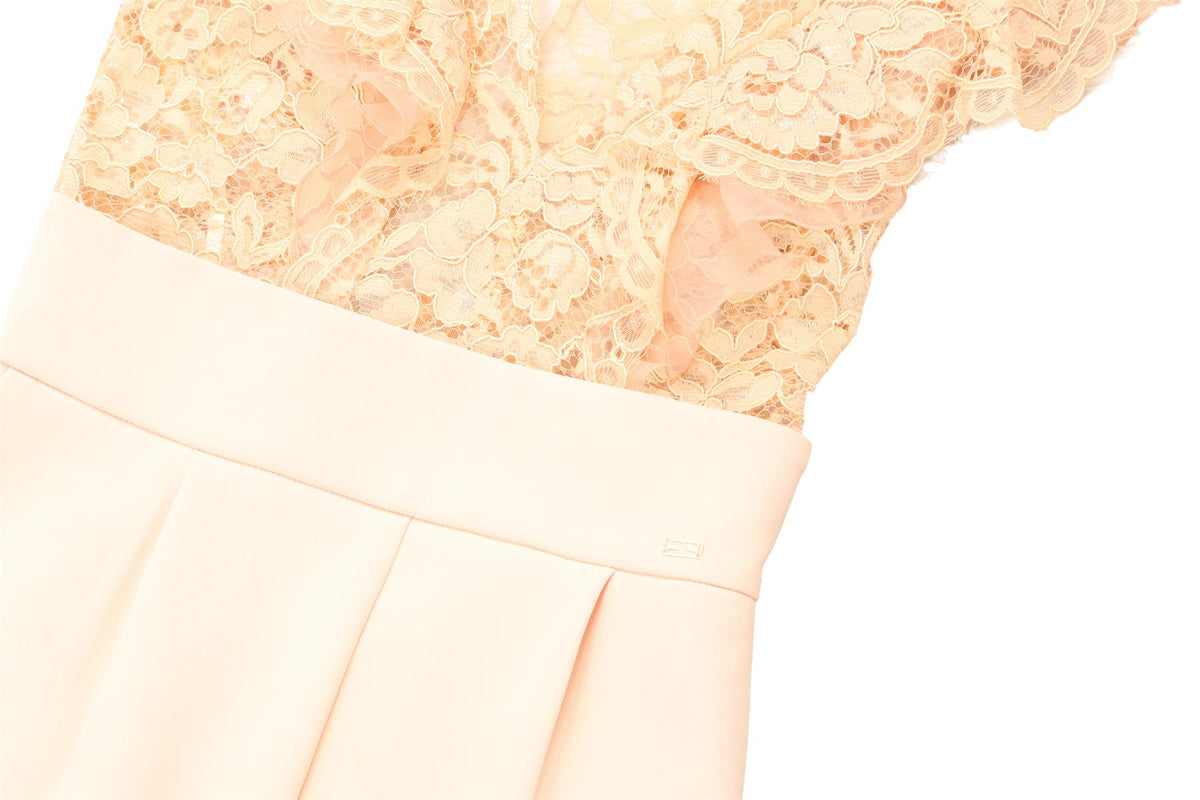 ELISABETTA FRANCHI PINK CREPE PLAYSUIT IT 40 UK 8