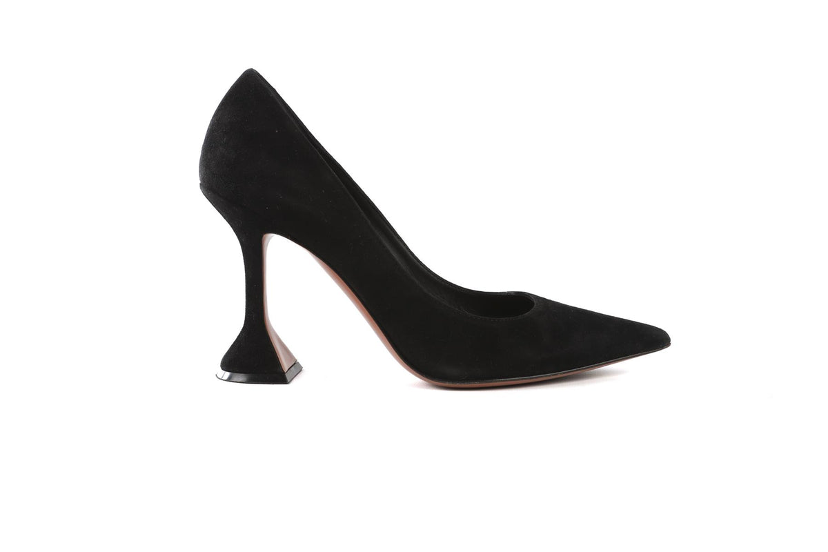 AMINA MUADDI BLACK SUEDE PUMPS EU 39 UK 6 US 9