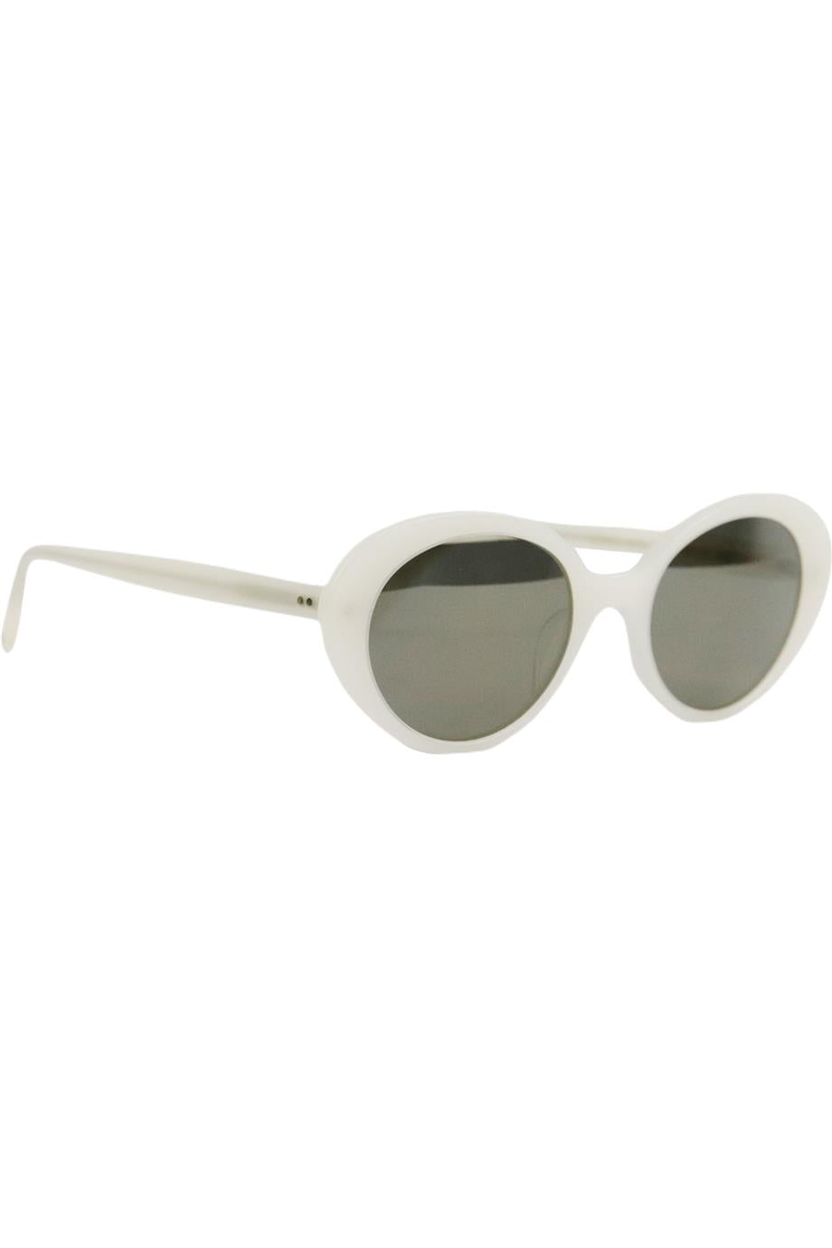THE ROW + OLIVER PEOPLES ROUND FRAME ACETATE SUNGLASSES