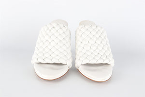 BOTTEGA VENETA WHITE LEATHER MULES EU 39 UK 6 US 9