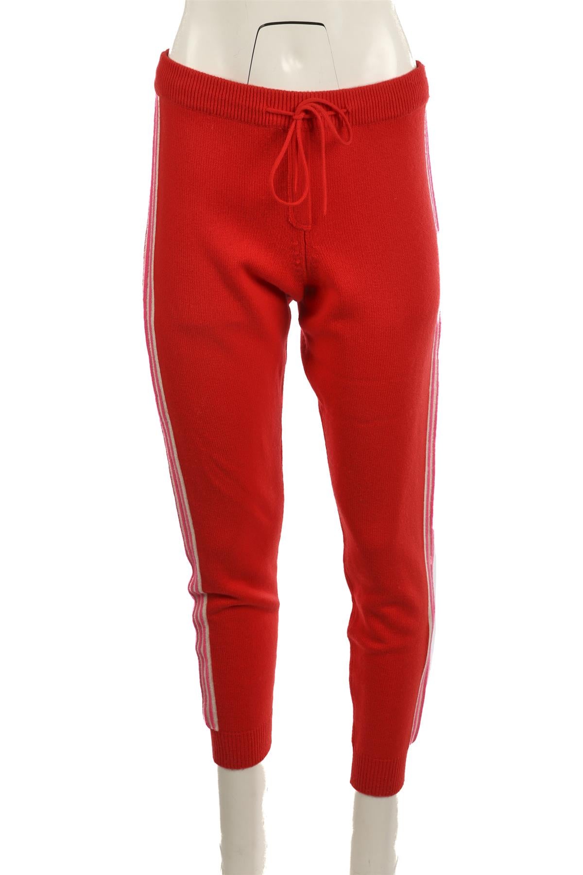 CHINTI & PARKER RED WOOL TAPERED PANTS SMALL