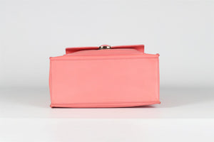 BALENCIAGA PINK PADLOCK ALL AFTERNOON LEATHER TOTE BAG