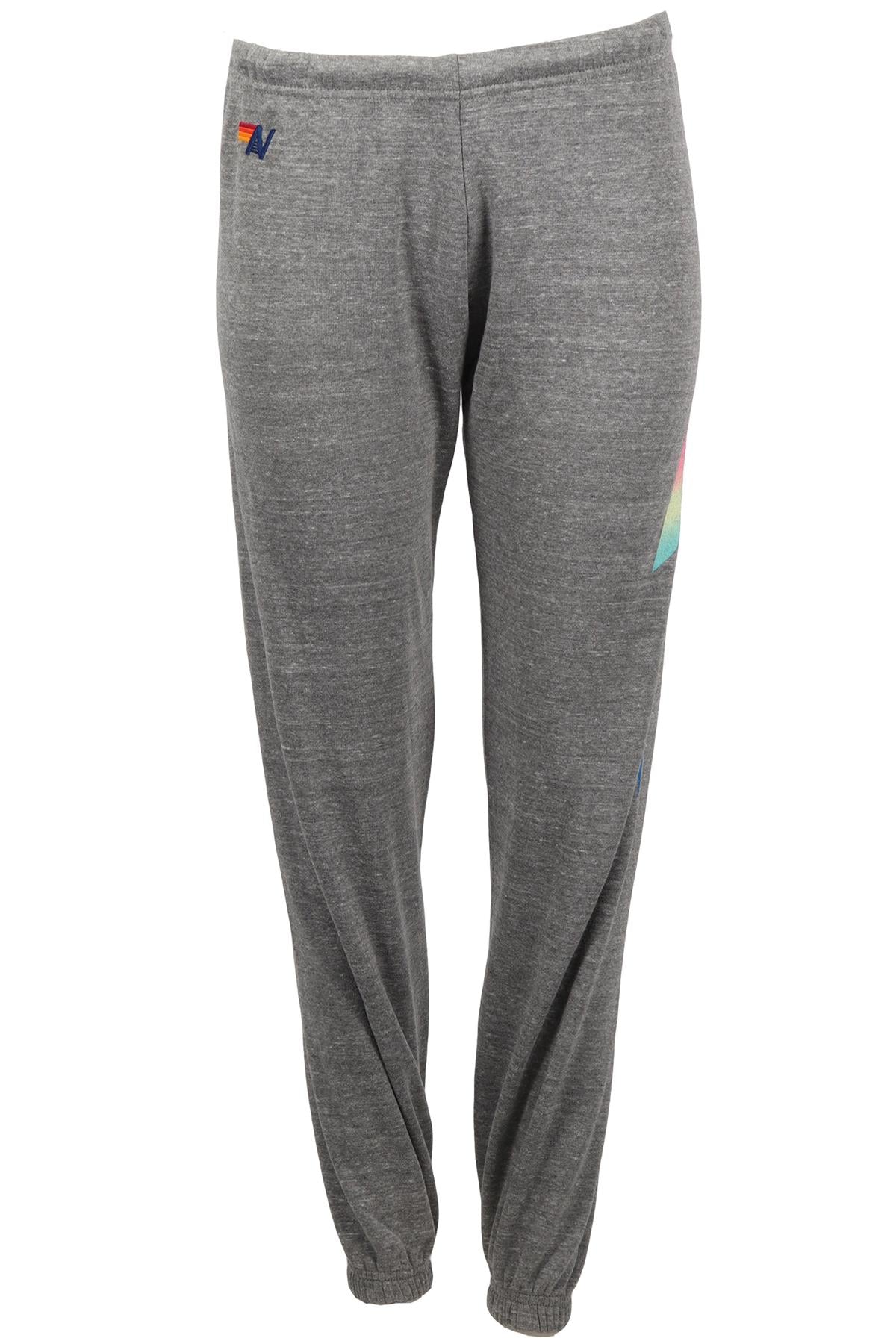 AVIATOR NATION COTTON BLEND TRACK PANTS SMALL