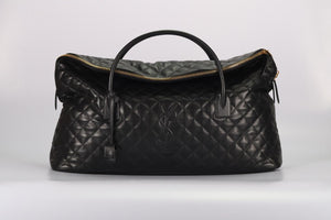 SAINT LAURENT ES GIANT QUILTED LEATHER TOTE BAG