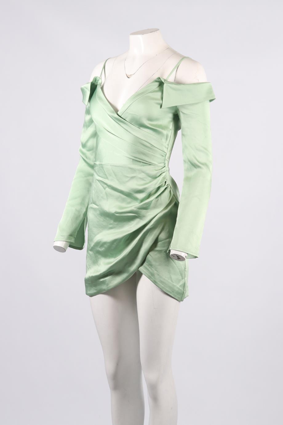JONATHAN SIMKHAI SATIN MINI DRESS US 2 UK 6