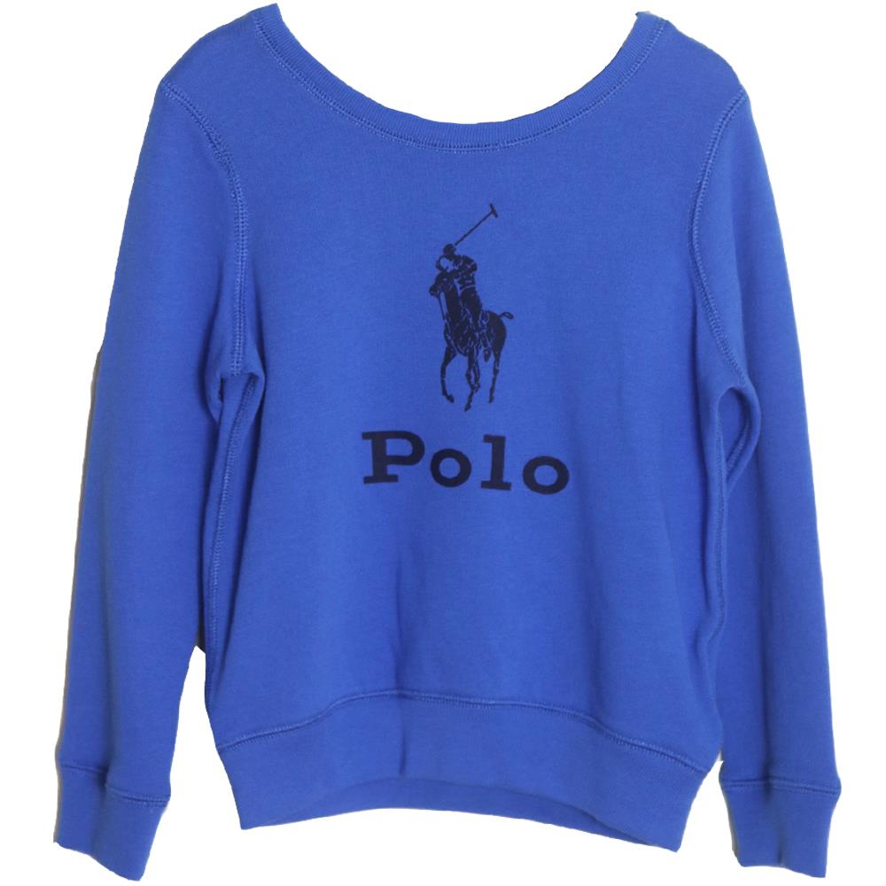 POLO RALPH LAUREN KIDS GIRLS COTTON SWEATSHIRT 6 YEARS