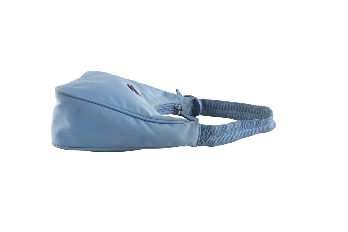 PRADA BLUE RE-EDITION 2000 NYLON SHOULDER BAG