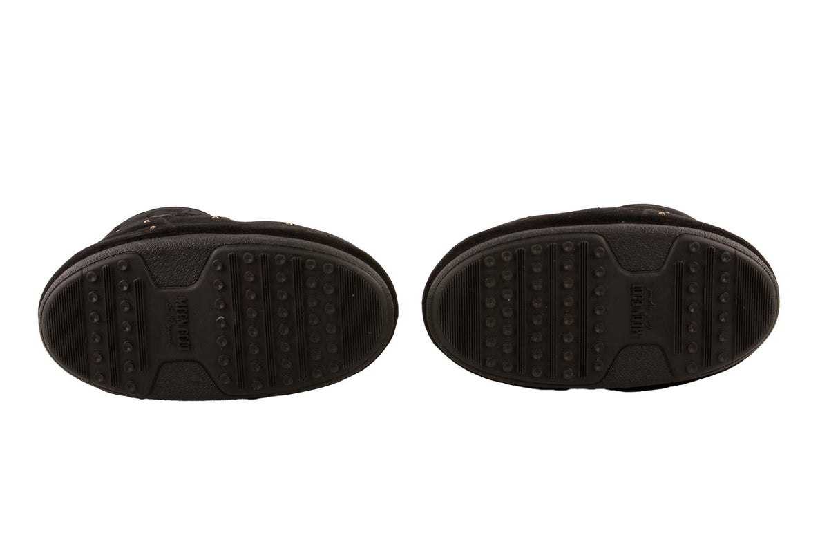 MOON BOOT BLACK VELVET BOOTS EU 39-40 UK 6-7 US 9-10