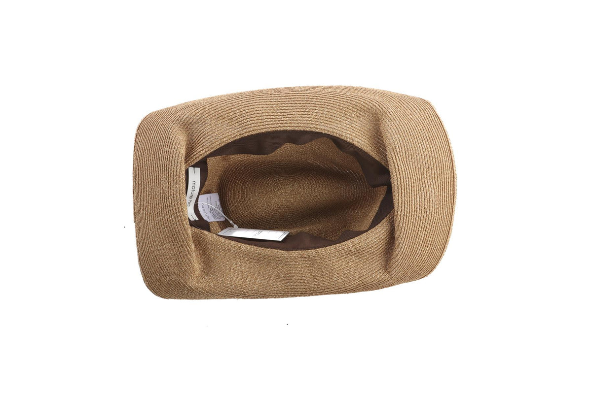 MATURE HA. TAN PAPER SUN HAT 59CM
