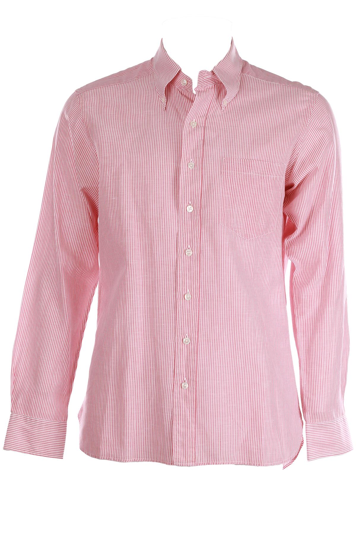 THOM SWEENEY RED MEN'S COTTON SHIRT IT 54 UK 44