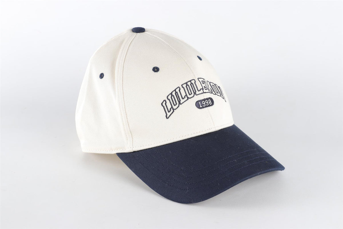 LULULEMON ECRU COTTON BASBEBALL CAP SMALL/MEDIUM