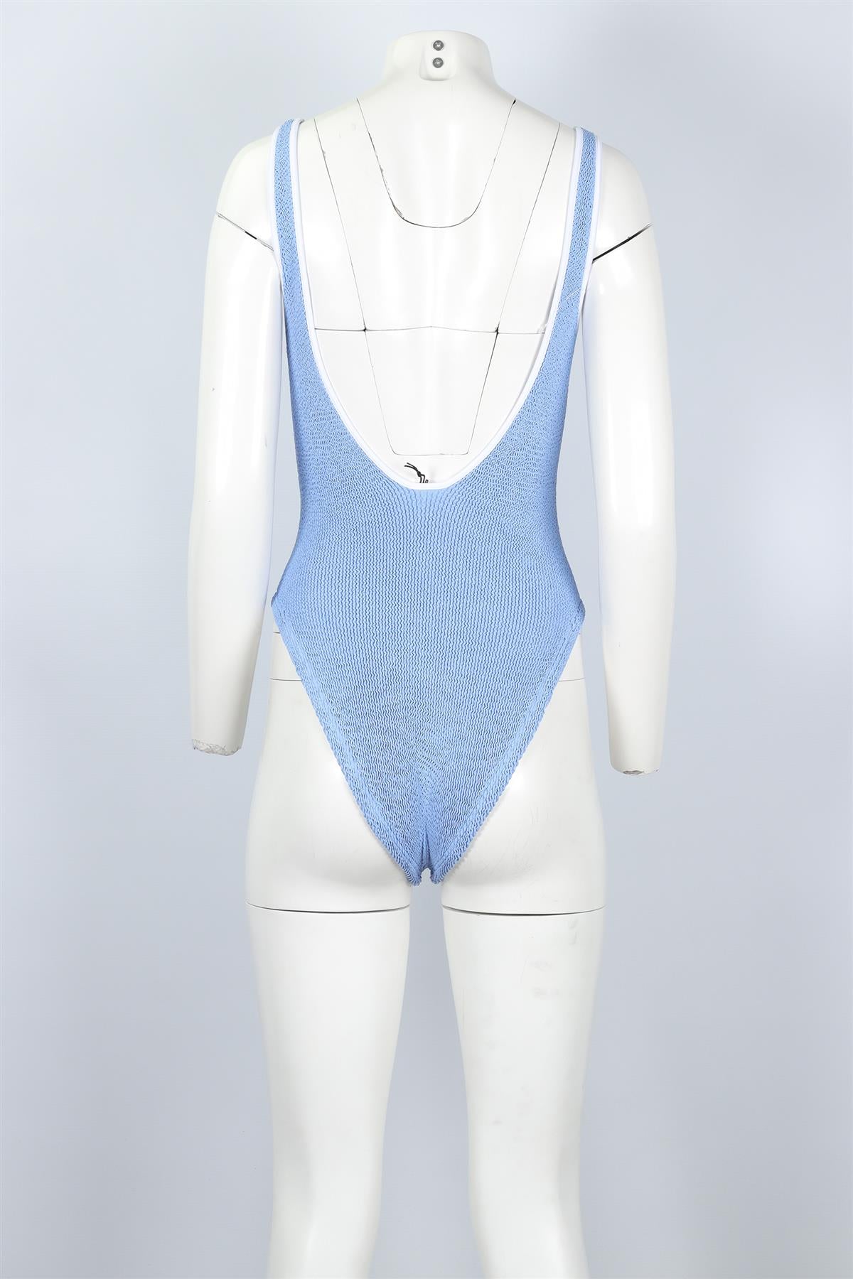 HUNZA G BLUE SWIMSUIT ONE SIZE