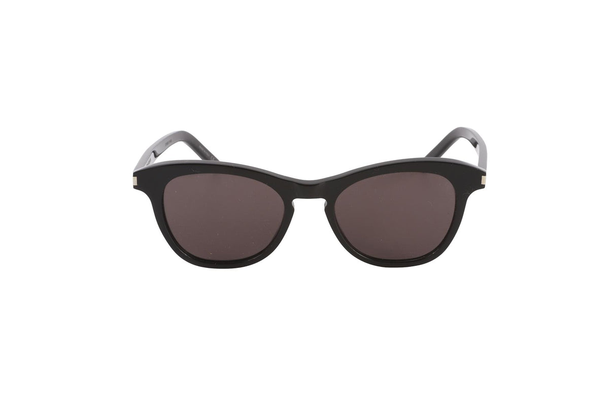 SAINT LAURENT BLACK CAT EYE ACETATE SUNGLASSES
