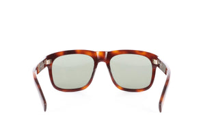 SAINT LAURENT BROWN D FRAME ACETATE SUNGLASSES ONE SIZE