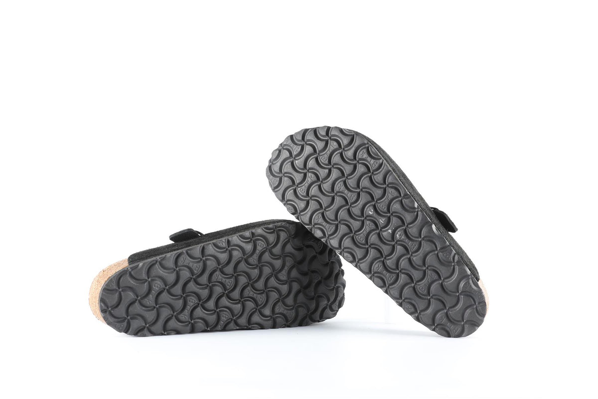 BIRKENSTOCK BLACK SUEDE MULES EU 38 UK 5 US 8