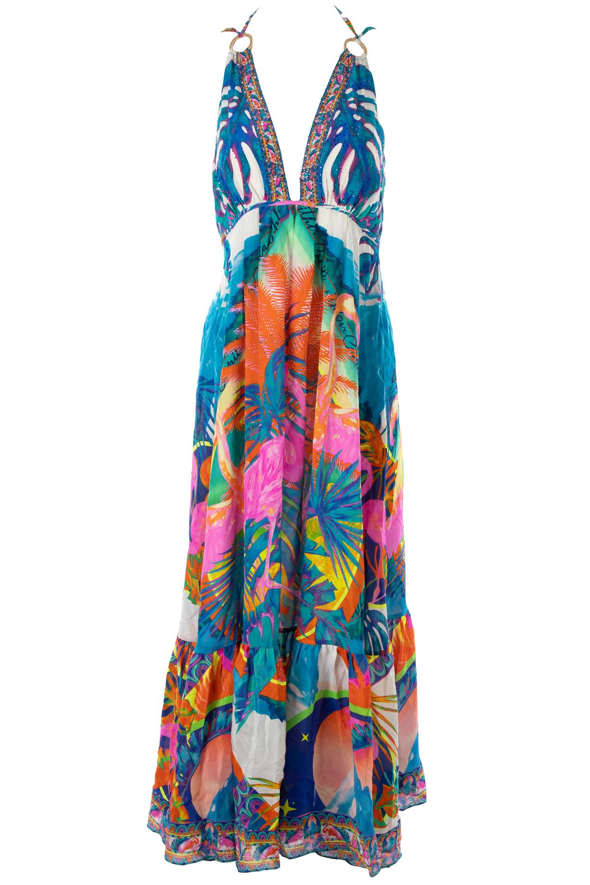 CAMILLA MULTI SILK MAXI DRESS MEDIUM
