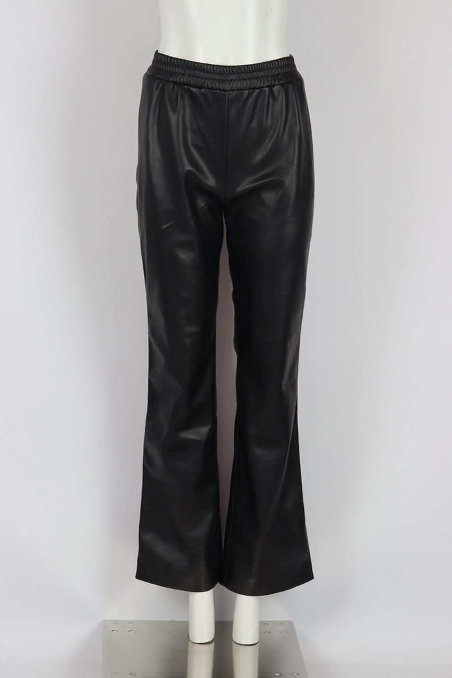 APPARIS FAUX LEATHER STRAIGHT LEG PANTS XSMALL