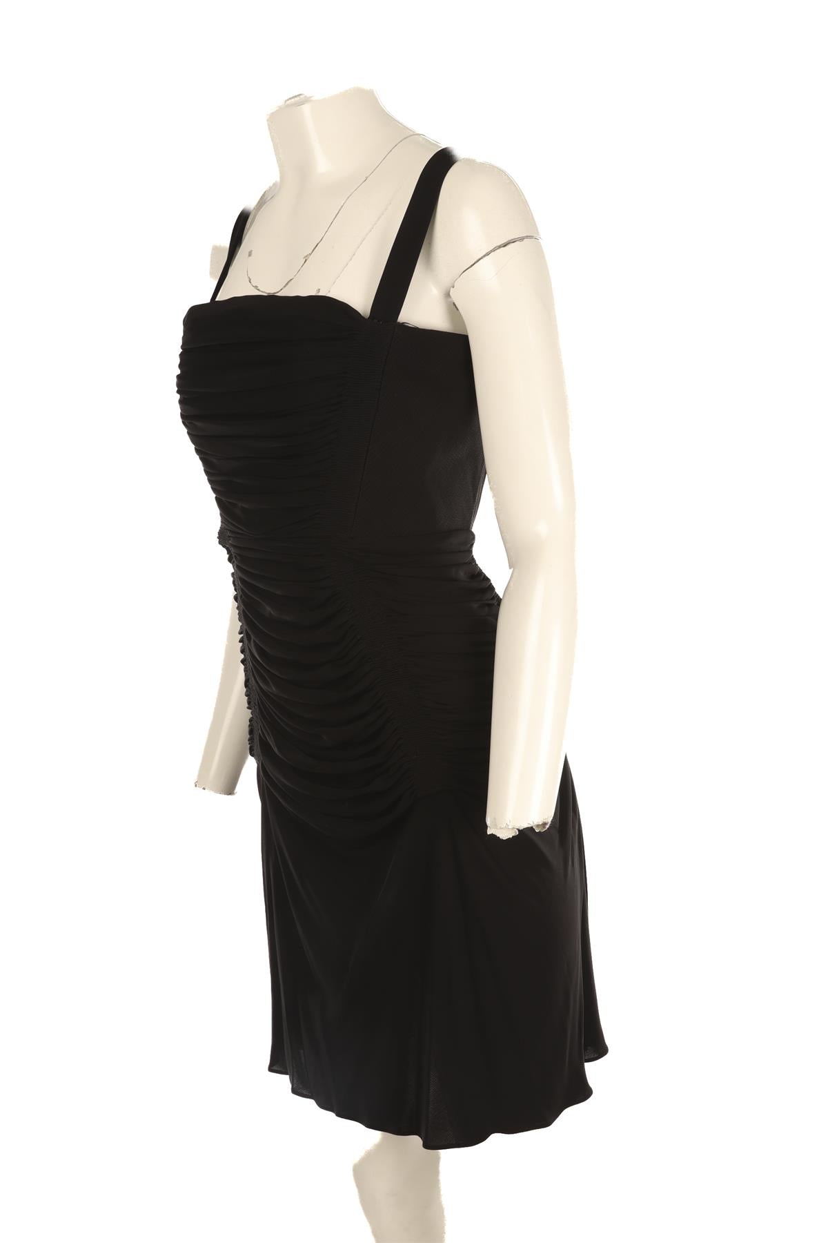 ALAÏA BLACK 2007 CREPE MINI DRESS FR 42 UK 14