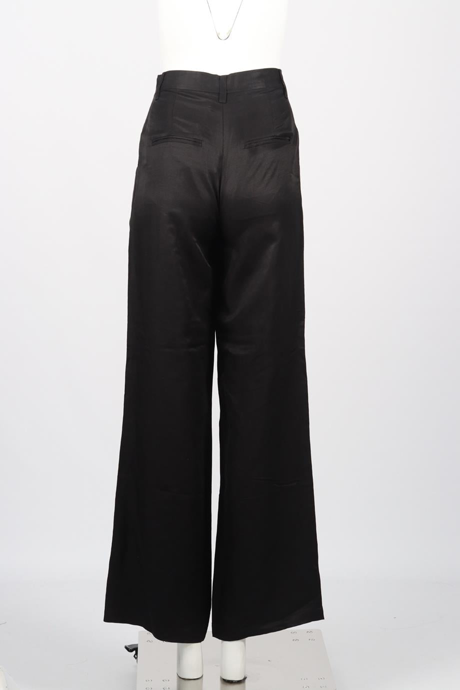 ANINE BING LINEN BLEND WIDE LEG PANTS FR 32 UK 4
