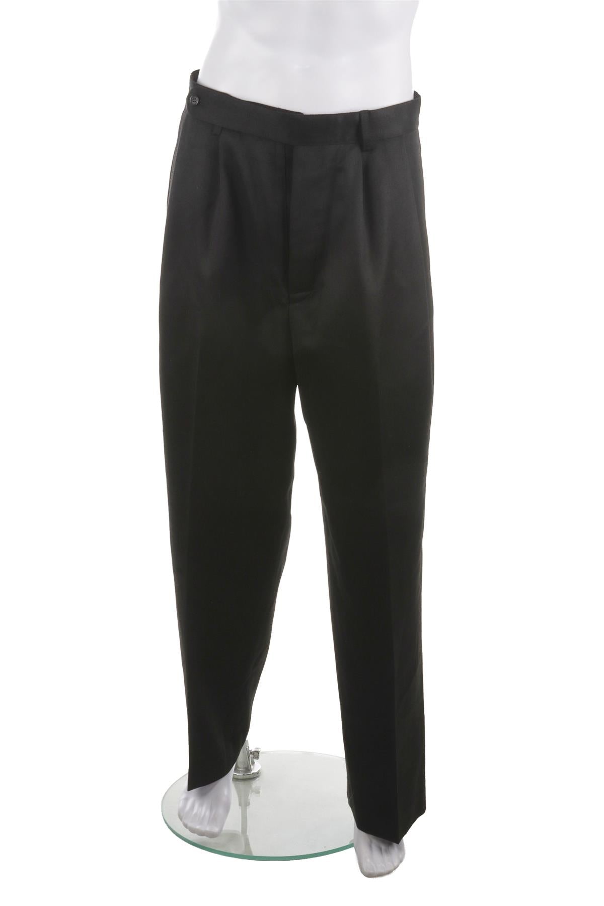 BODE BLACK MENS WOOL STRAIGHT LEG PANTS W32