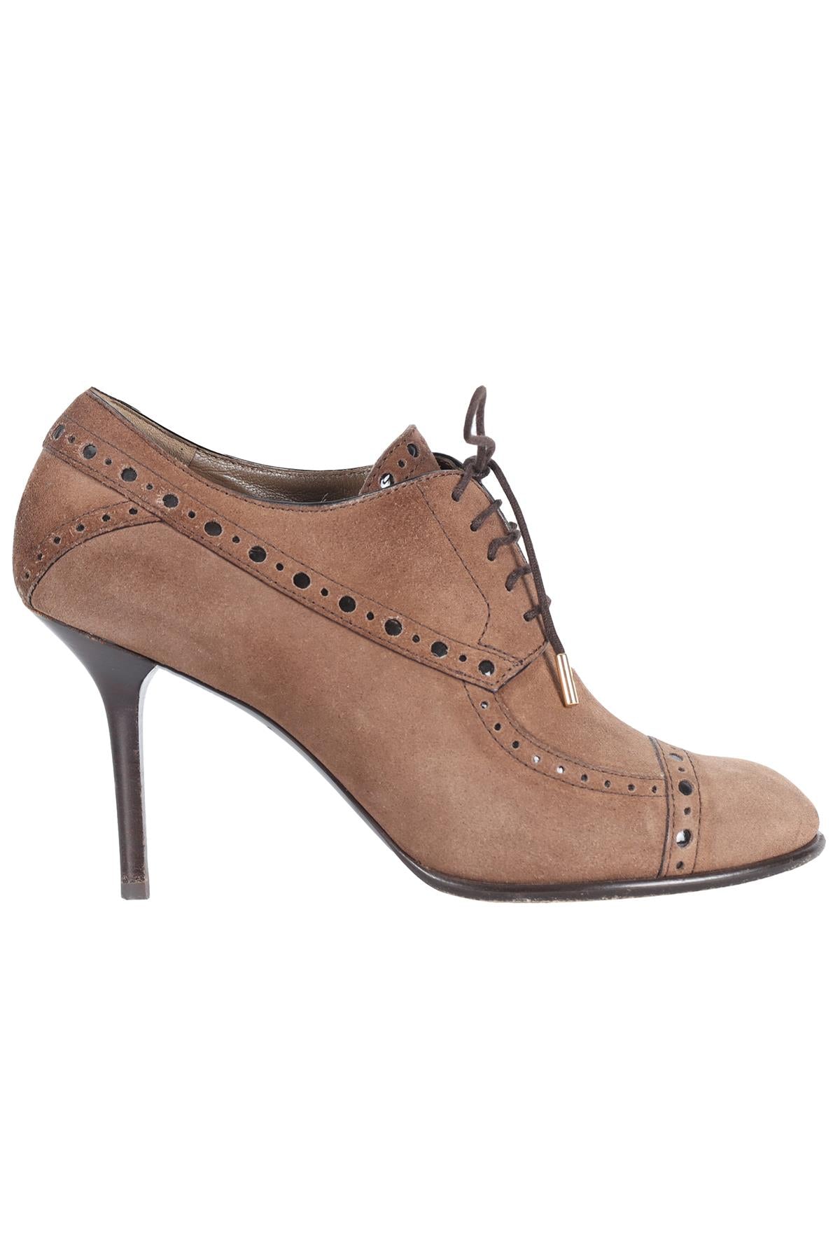 LOUIS VUITTON SUEDE ANKLE BOOTS EU 38 UK 5 US 8