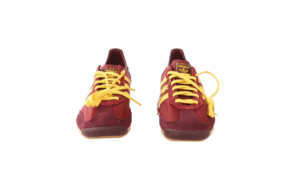 ADIDAS BURGUNDY SL 72 NOBLE MAROON SPRING YELLOW SNEAKERS EU 40 UK 6.5 US 8