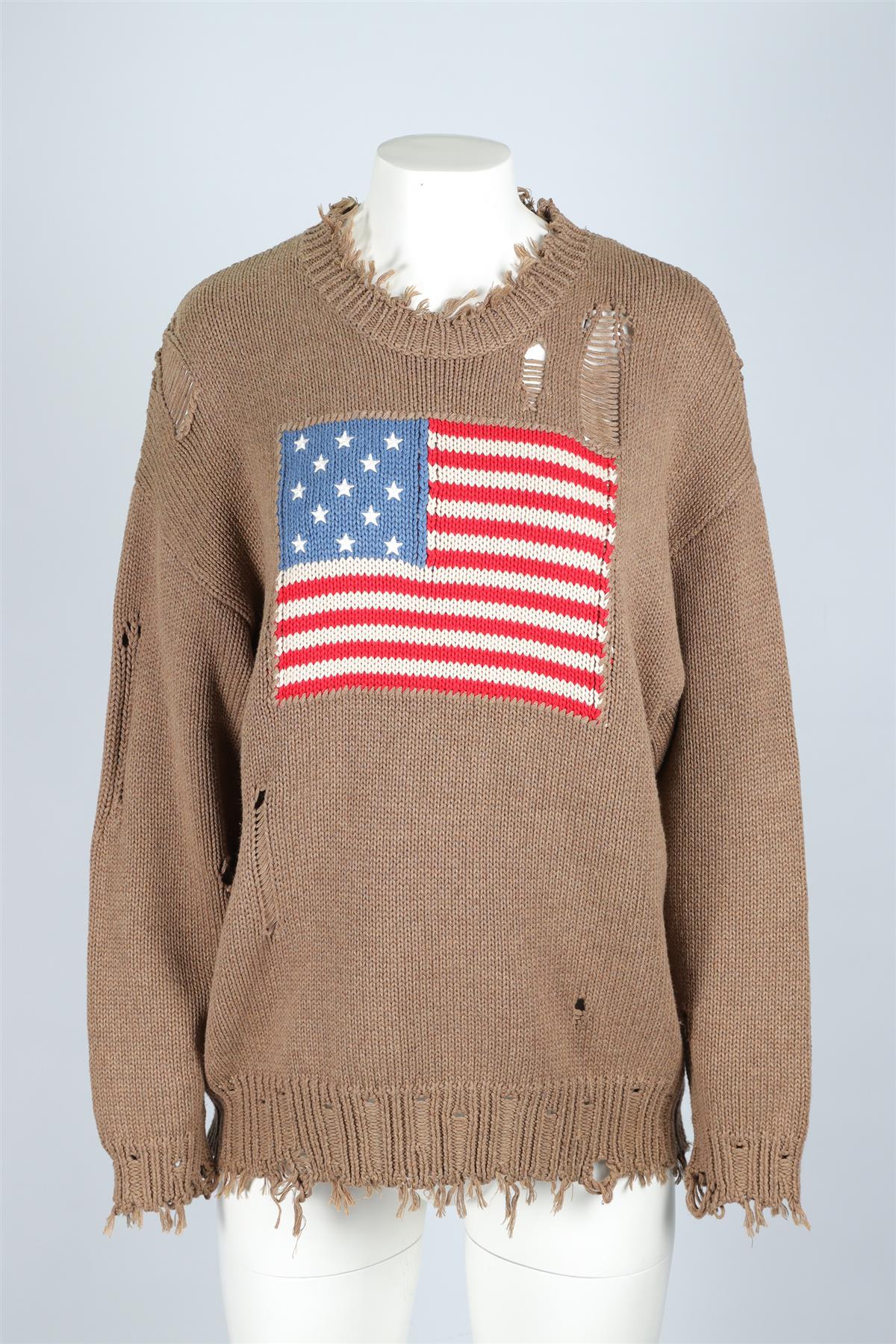 DENIMIST BROWN COTTON SWEATER XSMALL