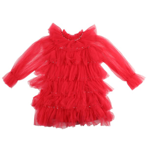 TUTU DU MONDE RED KIDS GIRLS TULLE DRESS 10-11 YEARS