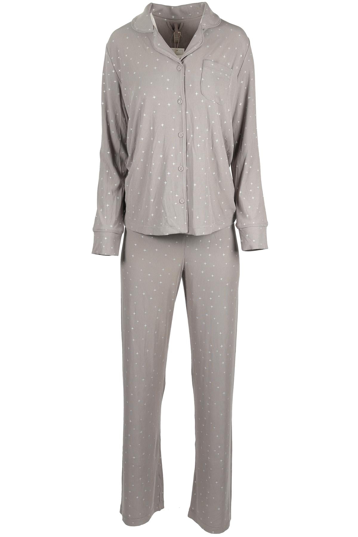 SKIMS GREY MODAL PYJAMA SET SMALL