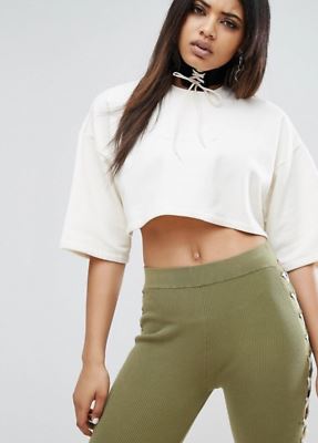 PUMA X FENTY BY RIHANNA CROPPED CREW NECK T-SHIRT UK 12
