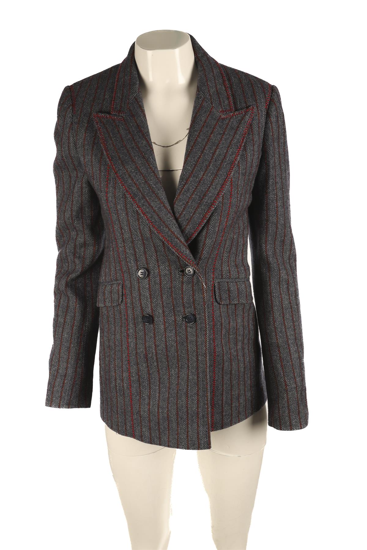 GABRIELA HEARST BLUE WOOL BLAZER IT 38 UK 6