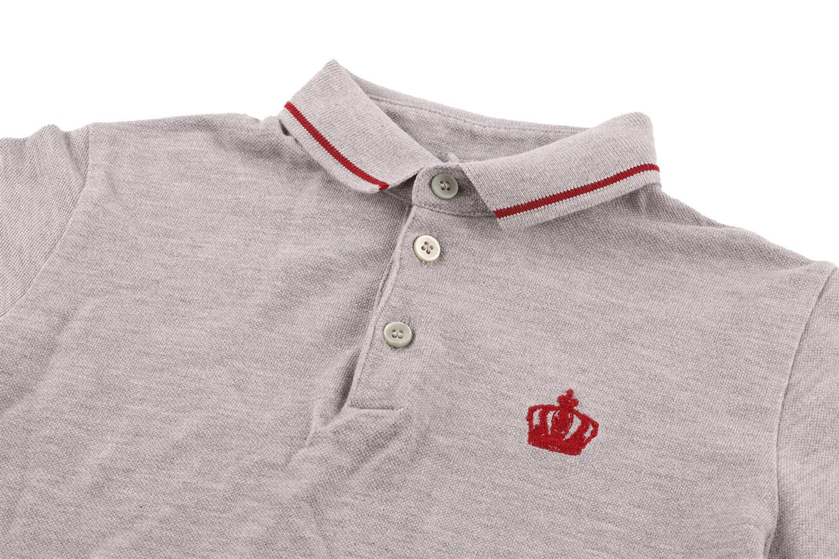DOLCE & GABBANA GREY KIDS BOYS POLO SHIRT 3 YEARS