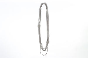 CHANEL GREY 2014 CC CHAIN NECKLACE
