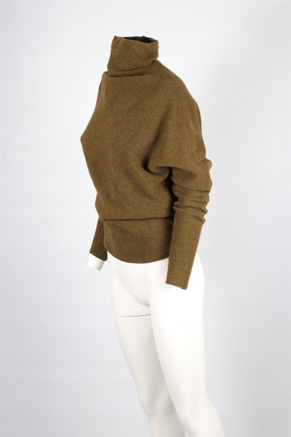 PROENZA SCHOULER GREEN WOOL SWEATER XSMALL