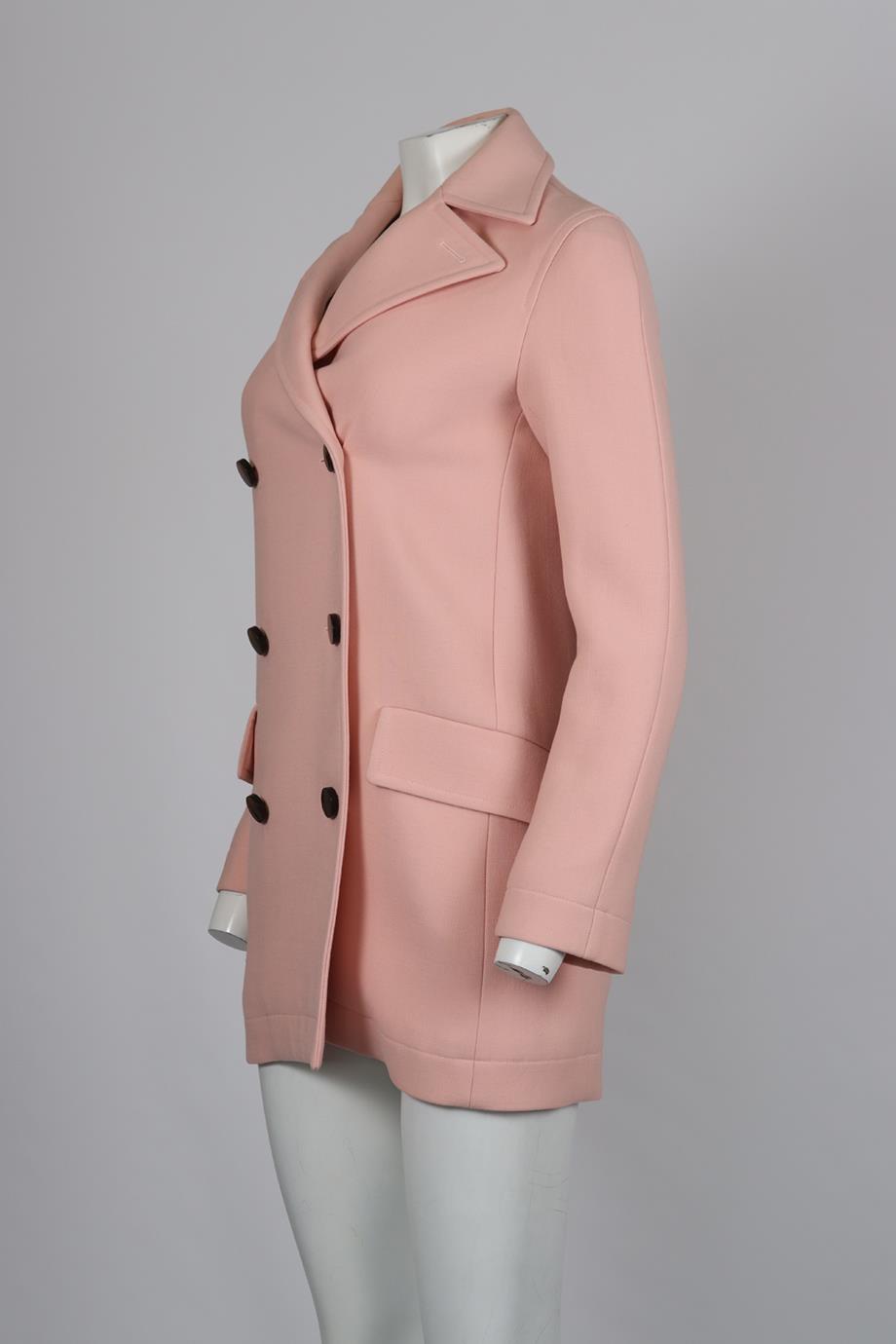 CHRISTIAN DIOR DOUBLE BREASTED WOOL JACKET FR 36 UK 8