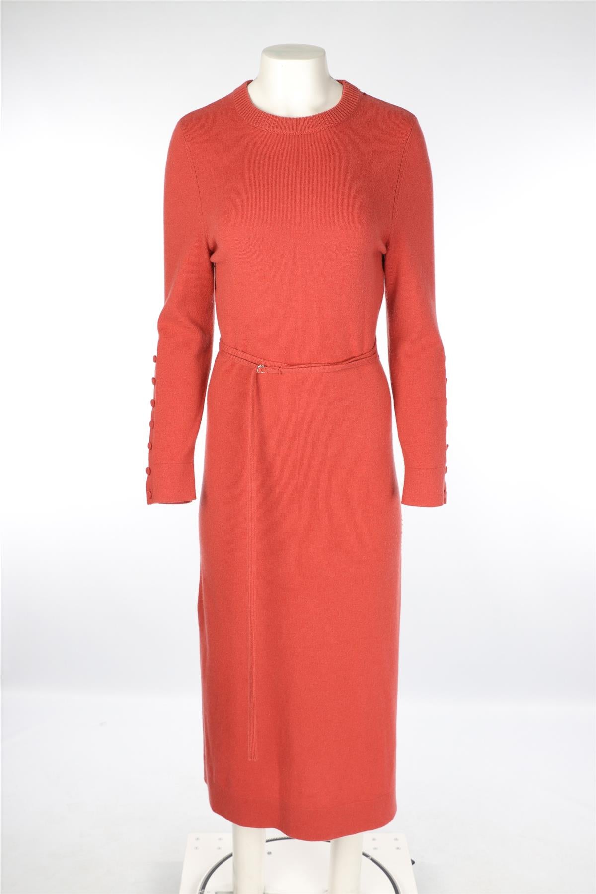 ALTUZARRA CORAL CASHMERE MAXI DRESS MEDIUM