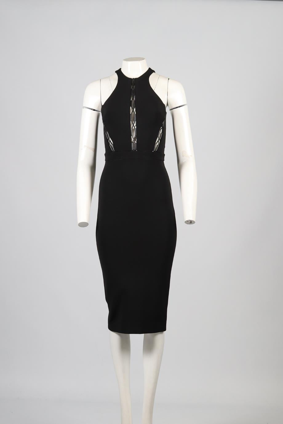 DAVID KOMA CREPE MIDI DRESS UK 8