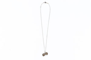 Tiffany & Co Blue Double Heart Sterling Silver Chain Necklace
