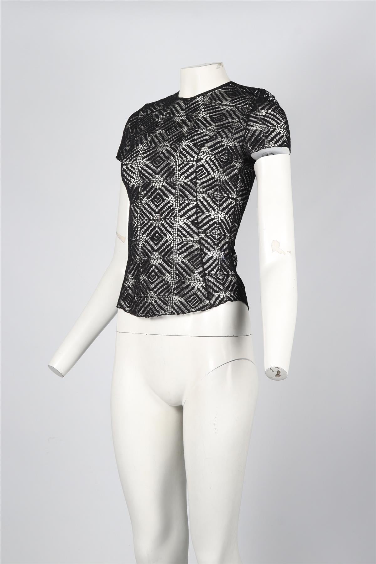 NINA RICCI LACE TOP FR 34 UK 6