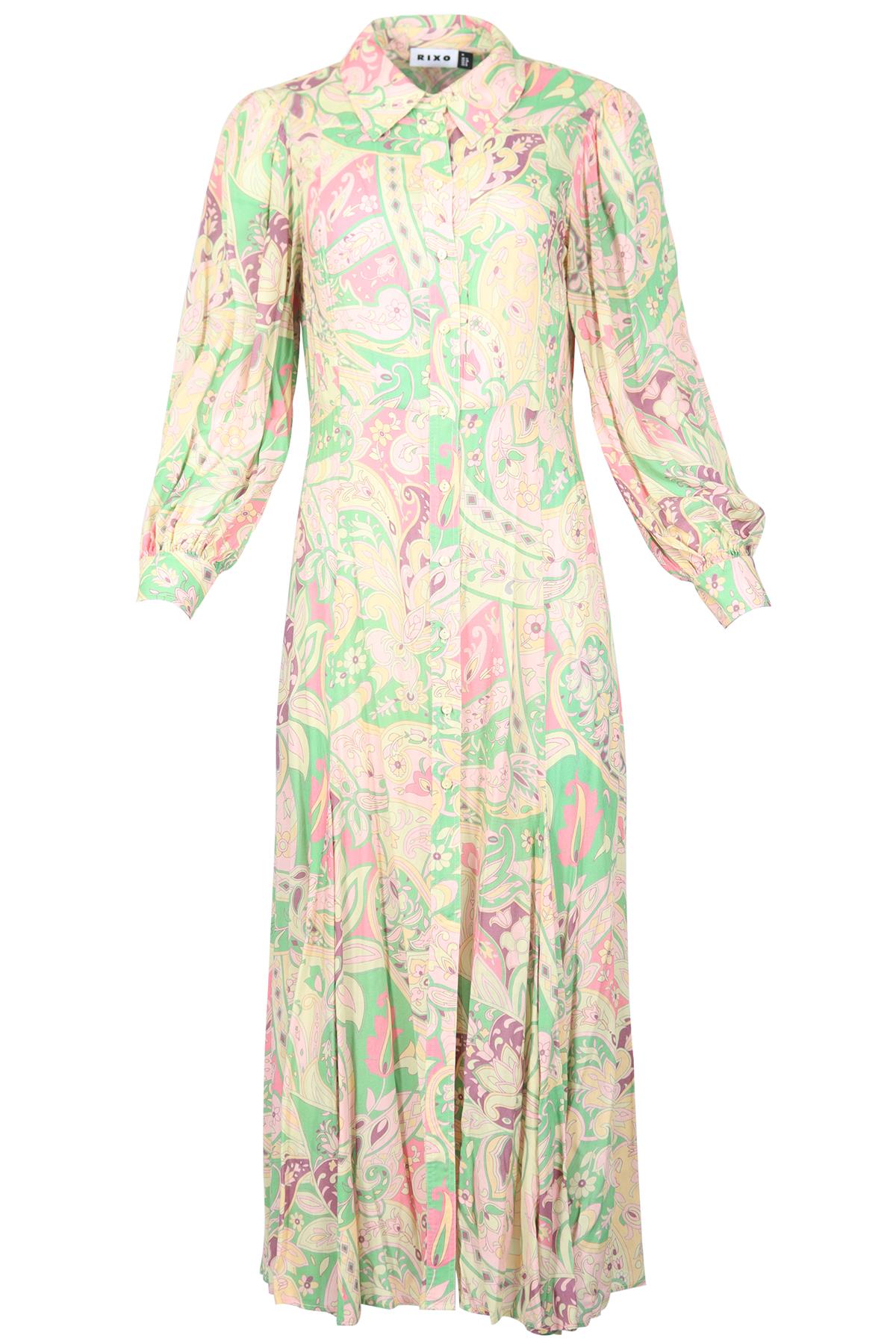 RIXO VISCOSE MAXI DRESS UK 12