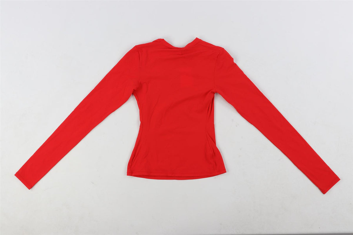 SKIMS RED JERSEY TOP XSMALL