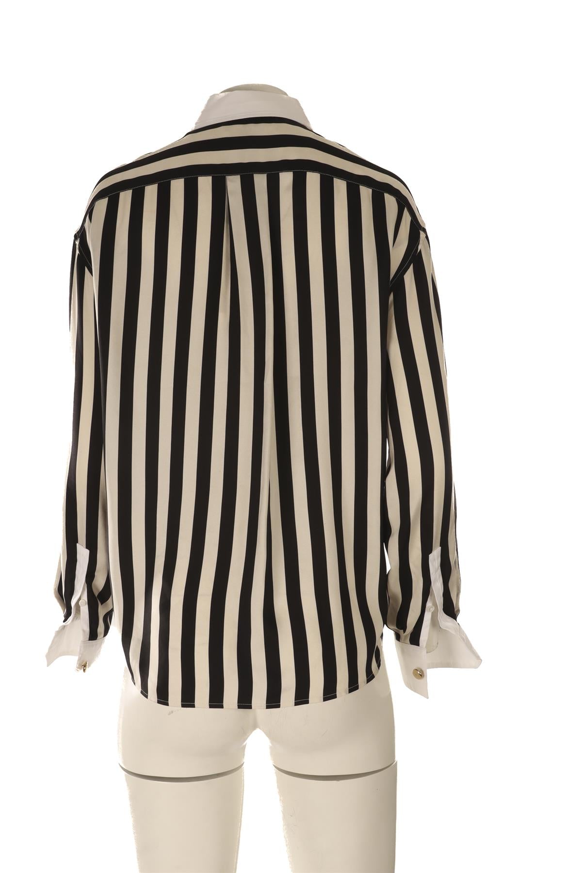SAINT LAURENT MULTI SILK SHIRT FR 38 UK 10