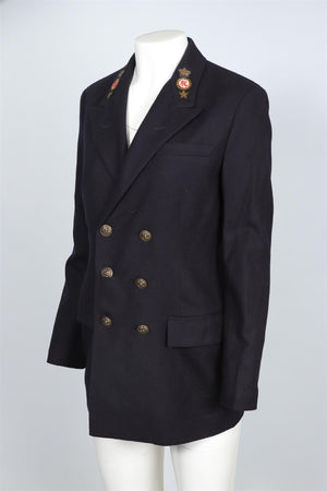 POLO RALPH LAUREN NAVY WOOL BLAZER UK 4