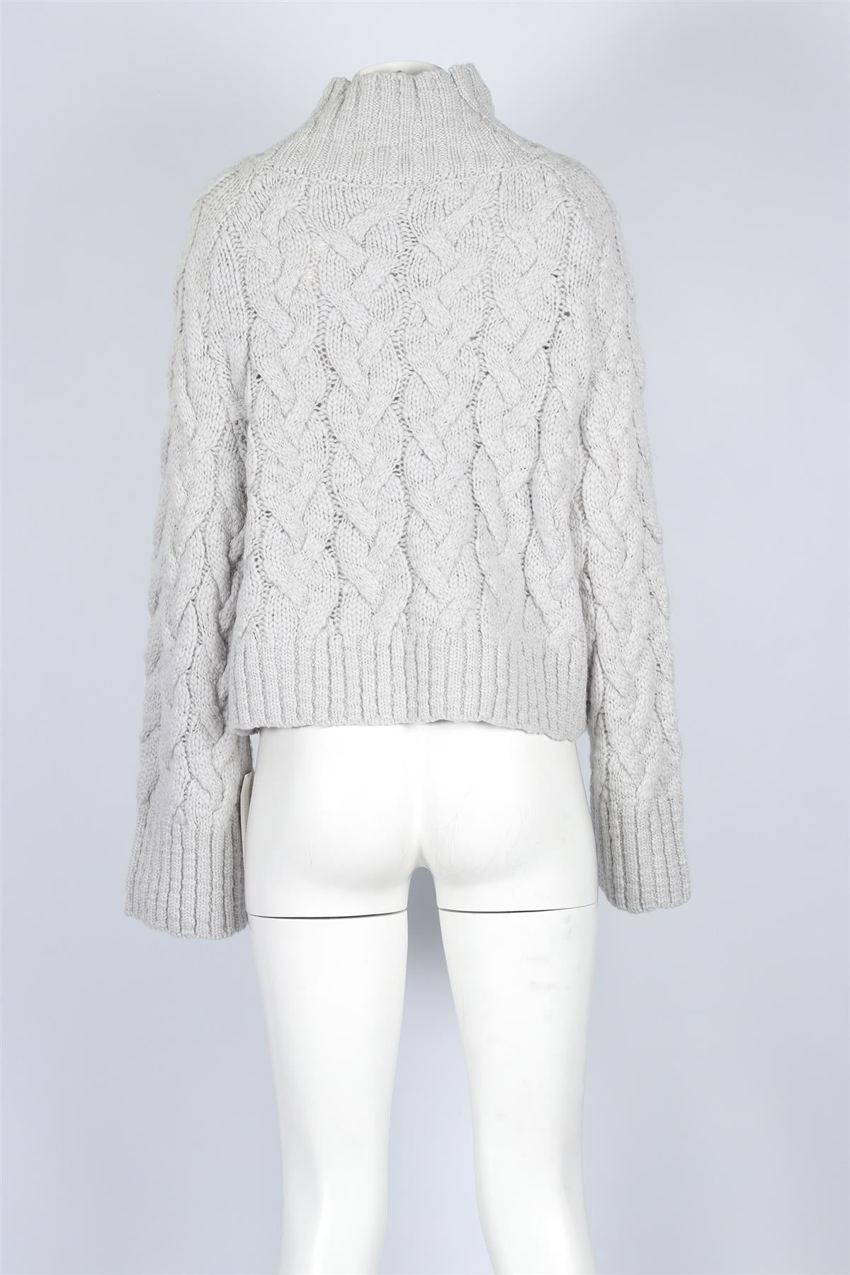 REFORMATION GREY WOOL SWEATER LARGE