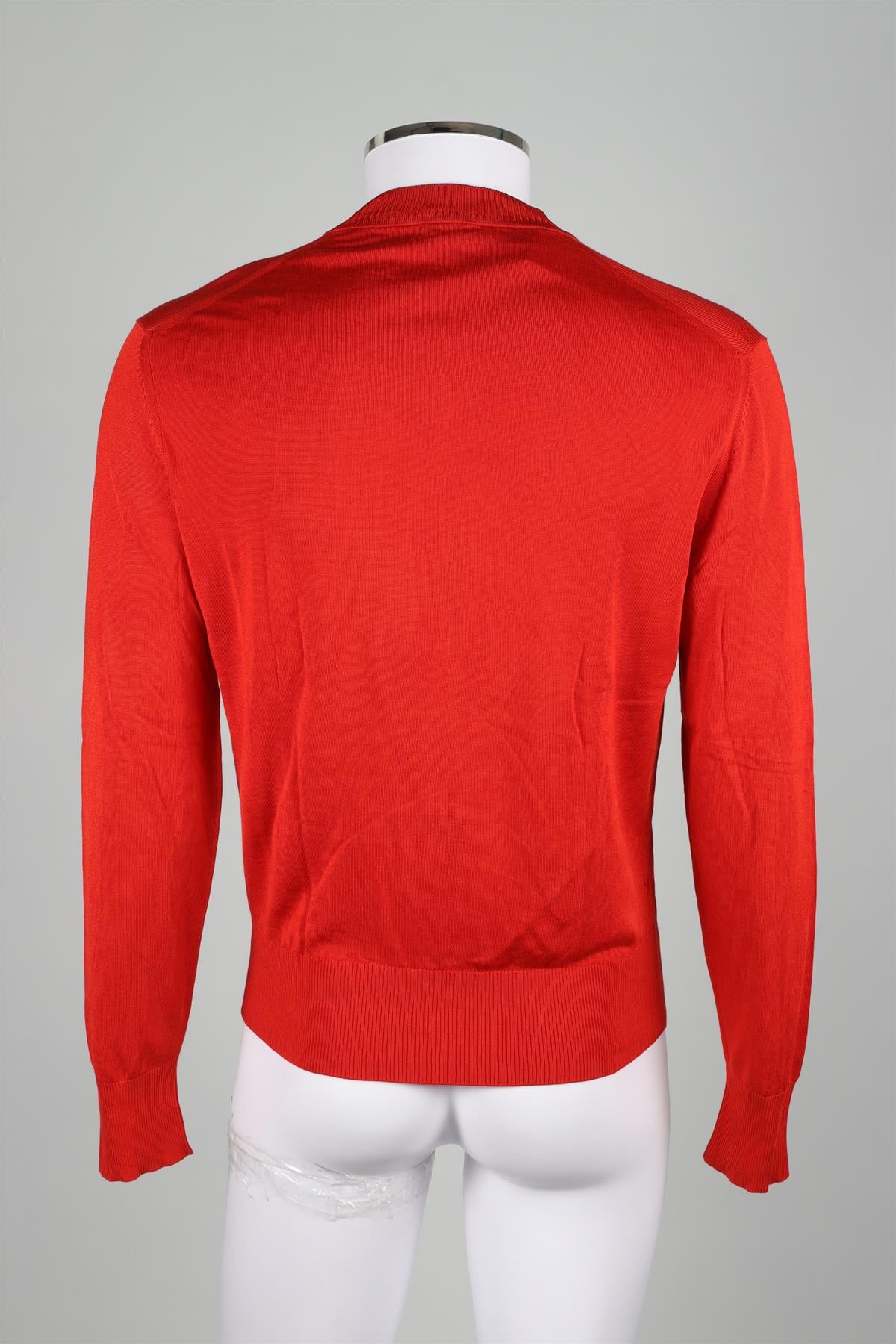 TOM FORD RED MEN'S COTTON SWEATER IT 50 UK 40